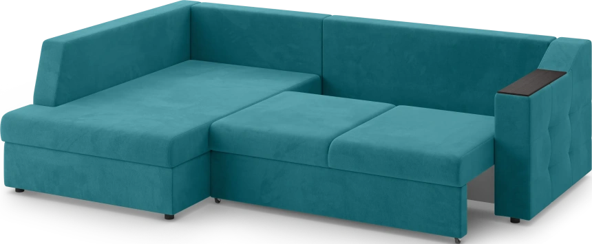 Диван угловой Невада, модель 020, комплектация 3 левый, Omega 61 (зелёный)