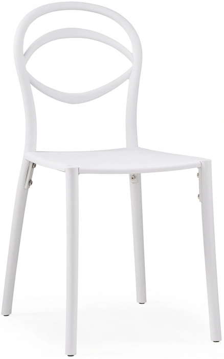 Стул Simple, пластиковый, белый