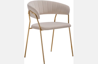 Стул Kamelia 1, beige / gold