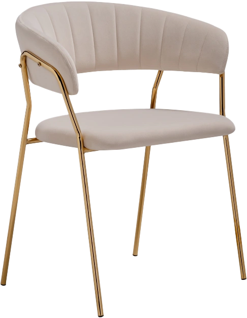Стул Kamelia 1, beige / gold