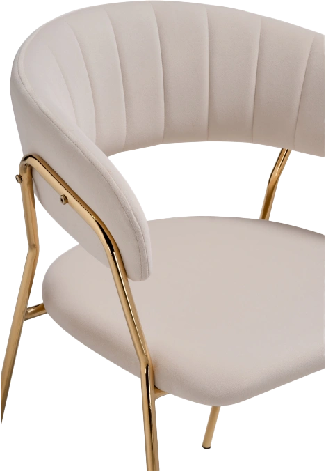Стул Kamelia 1, beige / gold