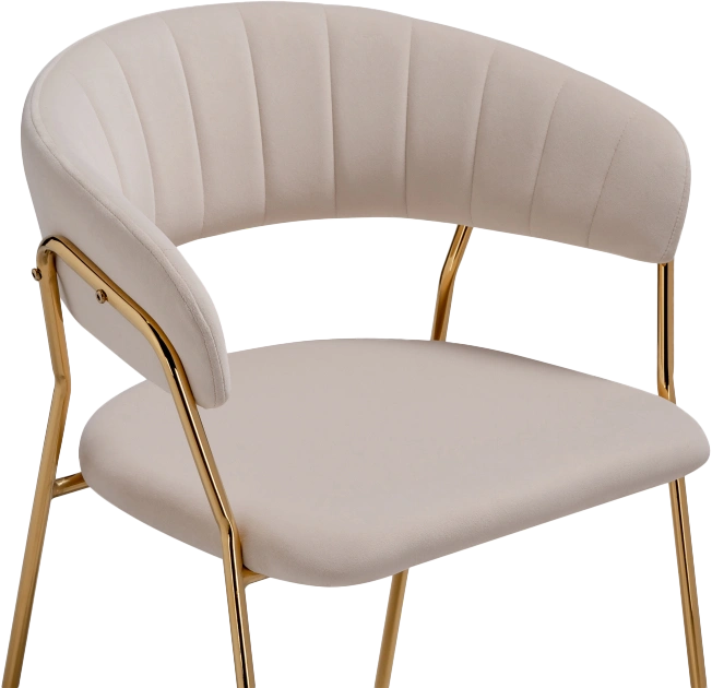Стул Kamelia 1, beige / gold