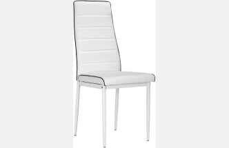 Стул DC2-001, на металлокаркасе, white / black