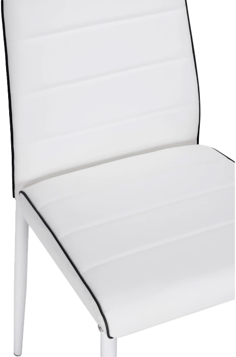 Стул DC2-001, на металлокаркасе, white / black