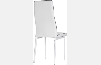 Стул DC2-001, на металлокаркасе, white / black