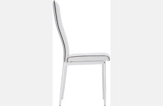 Стул DC2-001, на металлокаркасе, white / black