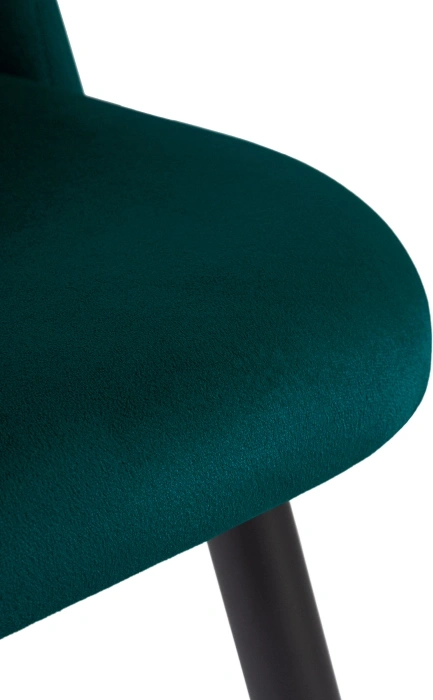 Стул мягкий Gabi, зеленый / черный с золотом