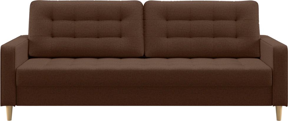 Диван прямой Дисент, модель 041, Madagascar 05 (коричневый)