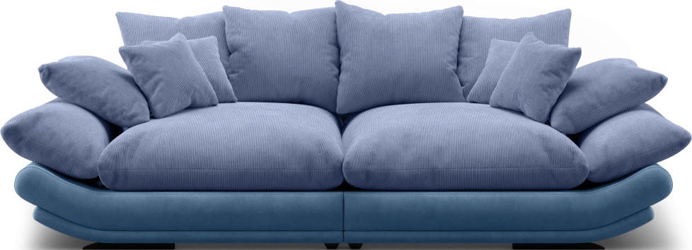 Диван прямой Авиньон, модель 001, Vertical 795 / Balance 784 синий