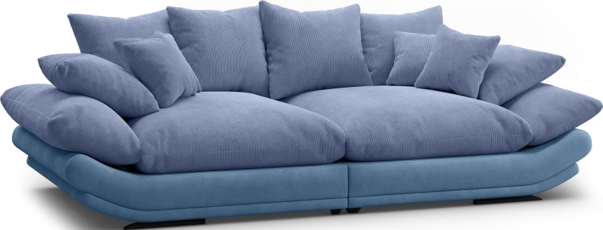 Диван прямой Авиньон, модель 001, Vertical 795 / Balance 784 синий