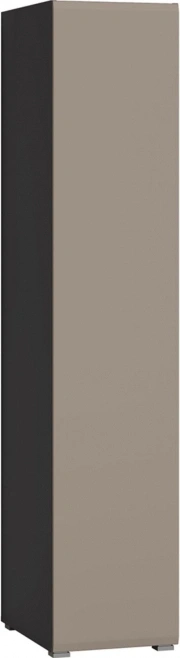 Шкаф-пенал Сейдиль, 16.367.01, антрацит / веллюто капучино