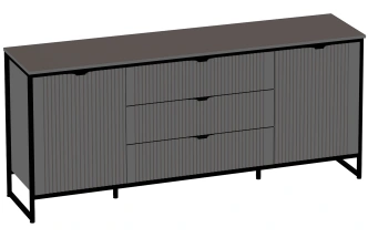 Модульная гостиная Нора 2, металл бруклин / графит