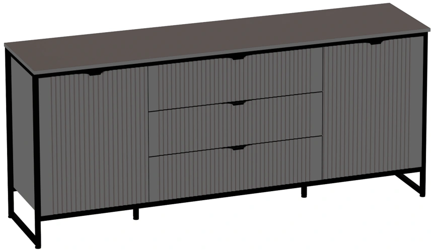 Модульная гостиная Нора 2, металл бруклин / графит