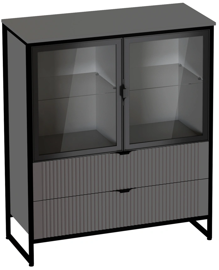 Модульная гостиная Нора 2, металл бруклин / графит