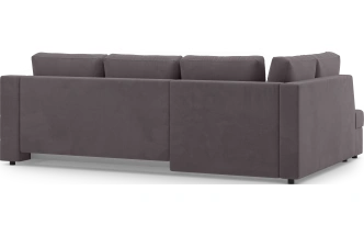 Диван угловой Невада, модель 020, комплектация 3 левый, Omega 24 (коричневый)