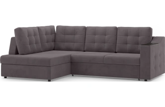 Диван угловой Невада, модель 020, комплектация 3 левый, Omega 24 (коричневый)