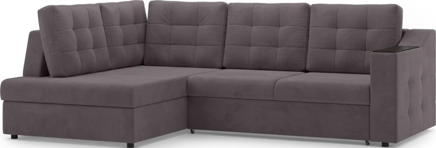 Диван угловой Невада, модель 020, комплектация 3 левый, Omega 24 (коричневый)