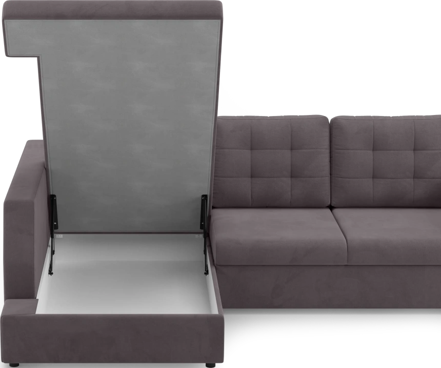 Диван угловой Невада, модель 020, комплектация 3 левый, Omega 24 (коричневый)