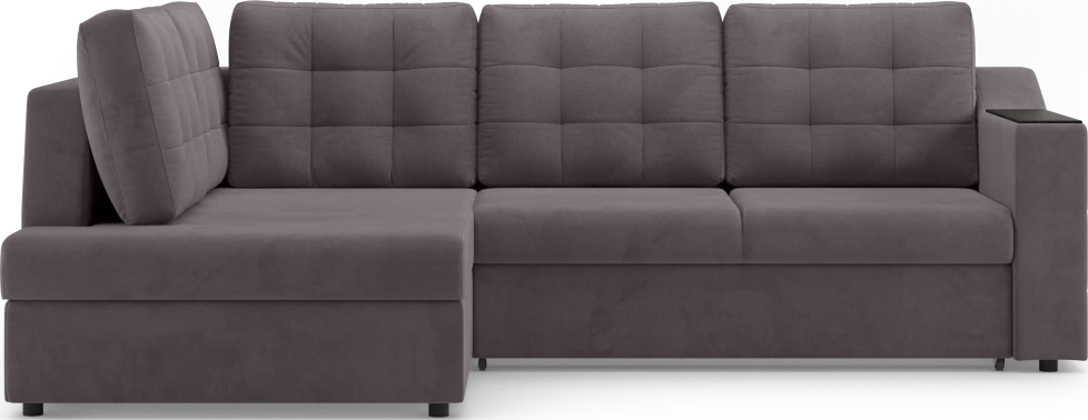 Диван угловой Невада, модель 020, комплектация 3 левый, Omega 24 (коричневый)