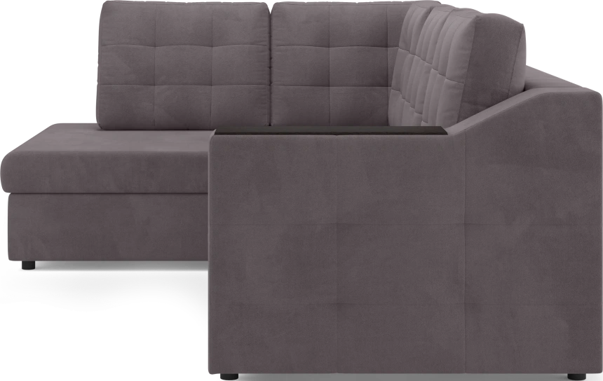 Диван угловой Невада, модель 020, комплектация 3 левый, Omega 24 (коричневый)