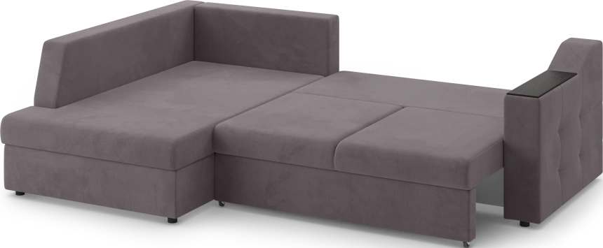 Диван угловой Невада, модель 020, комплектация 3 левый, Omega 24 (коричневый)