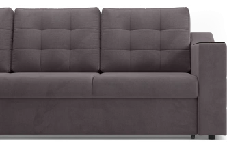 Диван угловой Невада, модель 020, комплектация 3 левый, Omega 24 (коричневый)