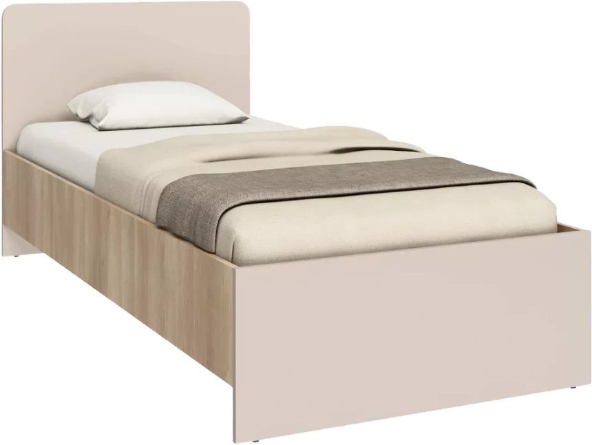 Кровать Тоскана, 90x200, Кашемир серый