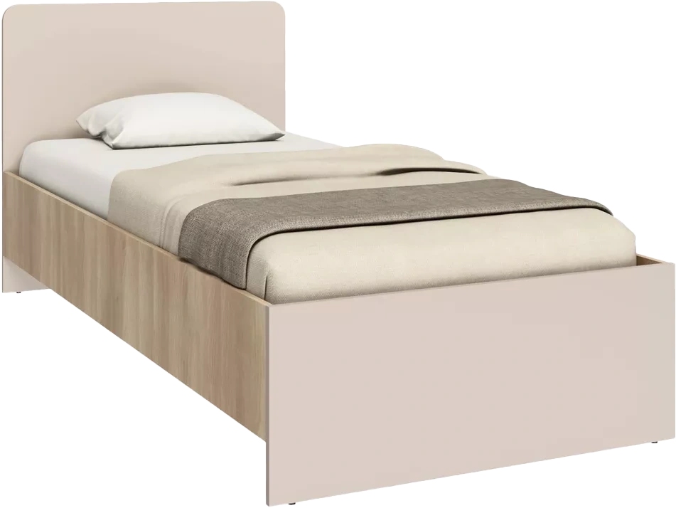 Кровать Тоскана, 90x200, Кашемир серый