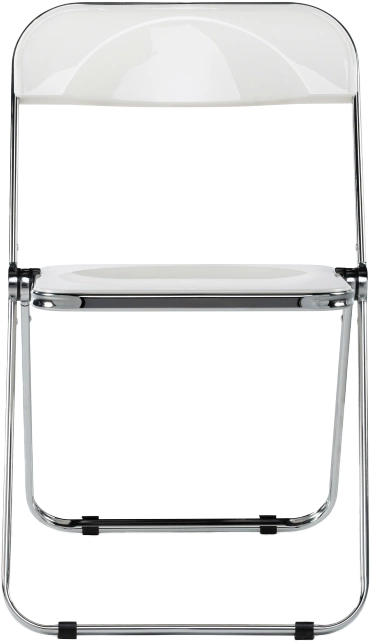 Стул Fold, пластиковый, складной, white / chrome