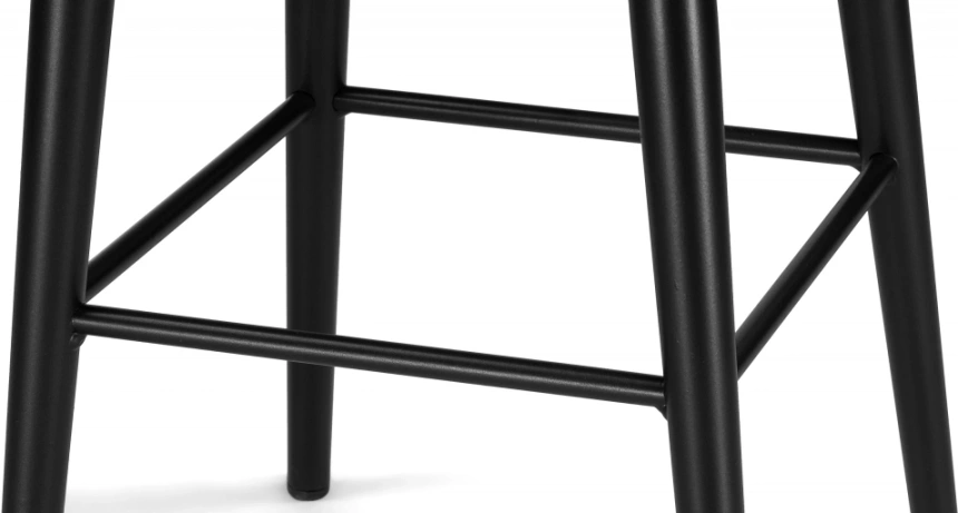 Полубарный табурет Гангток, крутящийся, изумруд / черный матовый