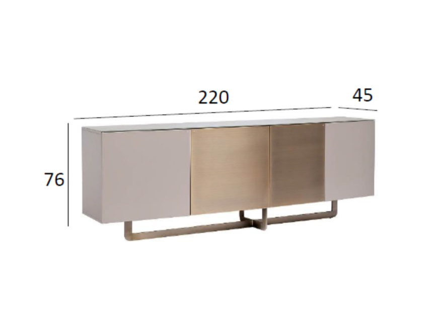 Комод Space, с полками