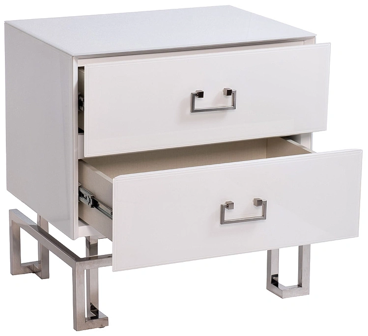 Тумба прикроватная KFG085-NI, с ящиками 