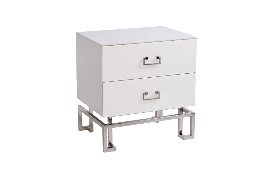 Тумба прикроватная KFG085-NI, с ящиками 