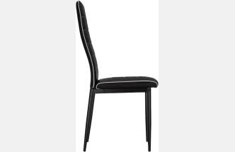 Стул DC2-001, на металлокаркасе, black / white