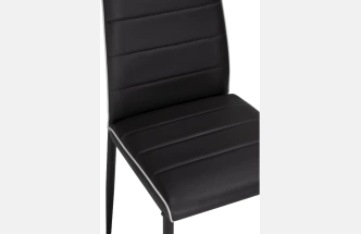 Стул DC2-001, на металлокаркасе, black / white