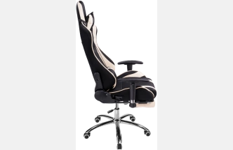 Офисное кресло Kano 1, с подставкой для ног, cream / black
