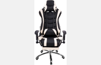 Офисное кресло Kano 1, с подставкой для ног, cream / black