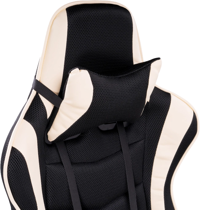 Офисное кресло Kano 1, с подставкой для ног, cream / black