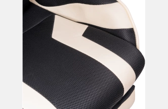 Офисное кресло Kano 1, с подставкой для ног, cream / black