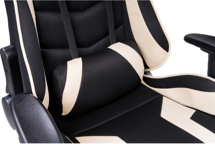 Офисное кресло Kano 1, с подставкой для ног, cream / black