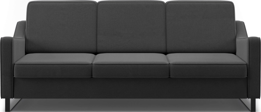 Диван прямой Льери, модель 050, Inari 100 black (черный)