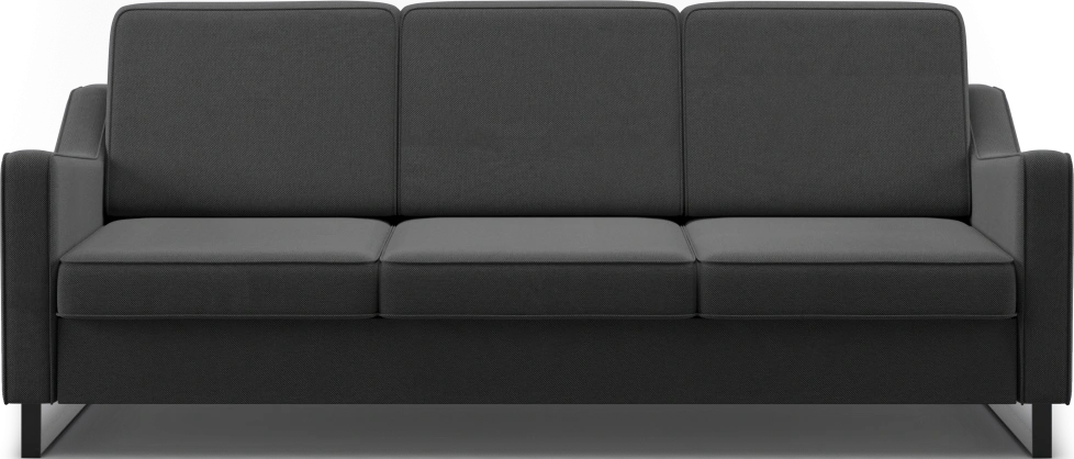 Диван прямой Льери, модель 050, Inari 100 black (черный)