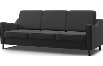 Диван прямой Льери, модель 050, Inari 100 black (черный)