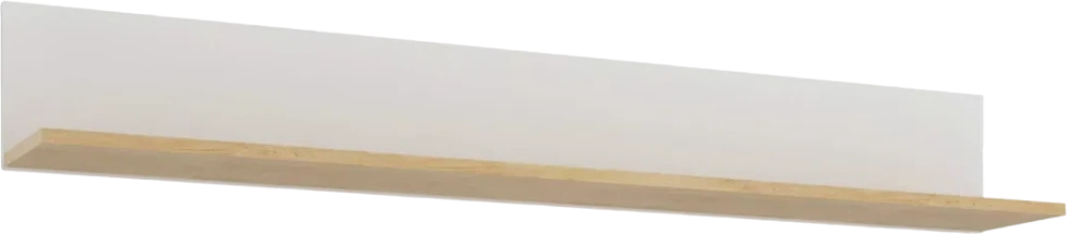 Полка навесная Катания, 169x19, Белый / Дуб небраска