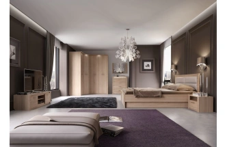 Кровать Элана 140, полутораспальная, дуб сонома