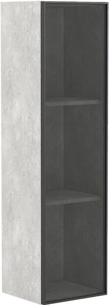 Шкаф-витрина навесной Tulip, метрополитан грэй