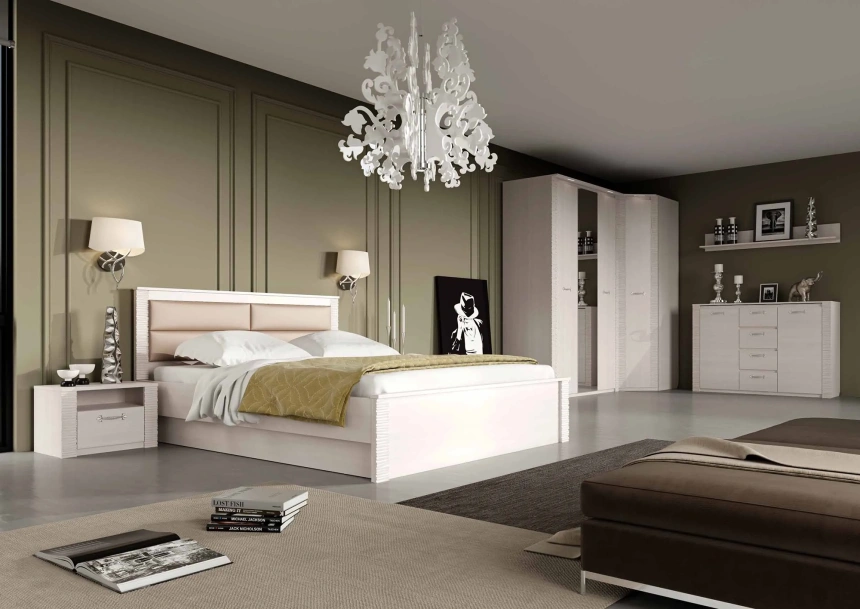 Зеркало Элана, настенное, бодега белая