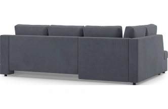 Диван угловой Невада, модель 020, комплектация 3 левый, Omega 32 (темно-серый)