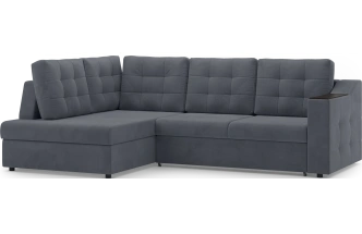 Диван угловой Невада, модель 020, комплектация 3 левый, Omega 32 (темно-серый)