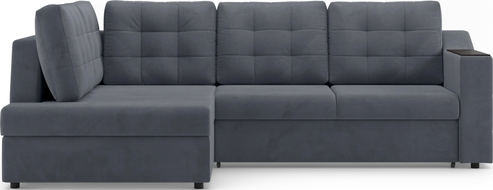Диван угловой Невада, модель 020, комплектация 3 левый, Omega 32 (темно-серый)